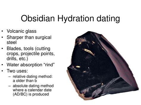 obsidian hydration dating
